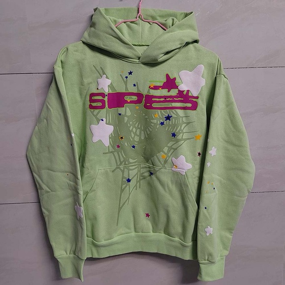Sp5der SP5 Mint Hoodie Size M